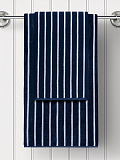 Полотенце махровое Sailor, полосы, синий