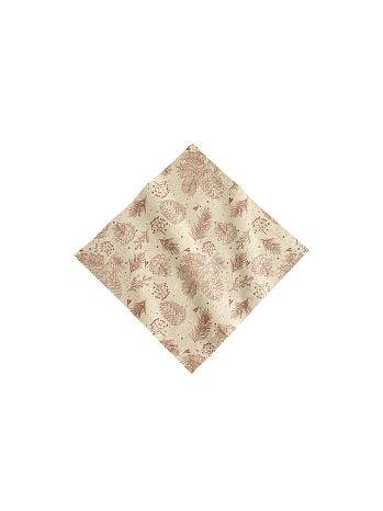 Салфетка сервировочная Nordic holiday, шишки, бежевый