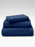 Полотенце махровое Navy blue, без рисунка, синий