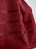 Набор полотенец махровых Pomegranate, без рисунка, красный