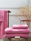 Полотенце махровое Pink crystal, без рисунка, розовый