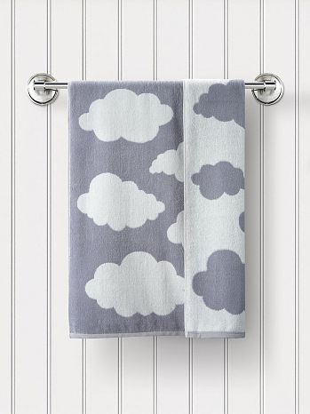 Полотенце махровое Spring sky, облачко, серый
