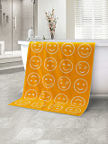 Полотенце махровое Smile, смайл, оранжевый