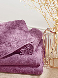 Полотенце махровое Lilac, без рисунка, сиреневый