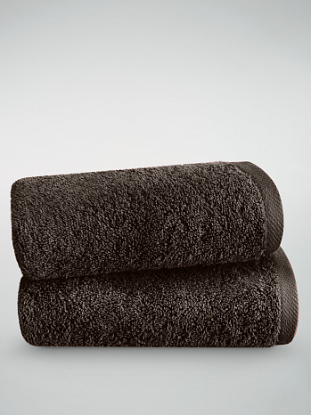 Набор полотенец махровых Сhocolate, без рисунка, коричневый