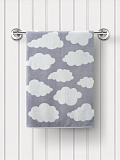Полотенце махровое Spring sky, облачко, серый