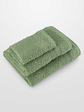 Набор полотенец махровых Green check, без рисунка, зеленый