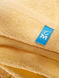 Полотенце махровое Yellow, без рисунка, желтый