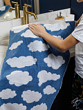 Полотенце махровое Cotton cloud, облачко, голубой