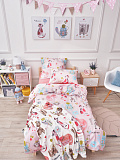 Постельное белье Sweet cats, бязь, кошки, розовый
