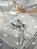 Набор полотенец кухонных Grey polka dot, горох, серый