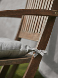 Подушка на стул Dark grey, без рисунка, серый