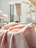 Полотенце махровое Pastoral rose, орнамент, розовый