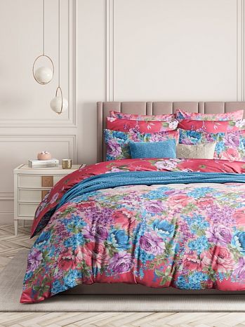 Постельное белье Azalea, поплин, цветы, мультиколор
