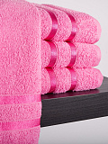Набор полотенец махровых Pink crystal, без рисунка, розовый