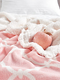 Плед Pink dreams, вензеля, розовый