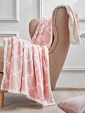 Плед Pink dreams, вензеля, розовый