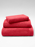 Полотенце махровое Red, без рисунка, красный