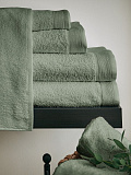 Полотенце махровое Leaf green, без рисунка, зеленый