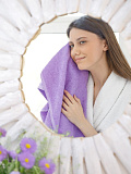 Полотенце махровое Lilac pastel, без рисунка, сиреневый