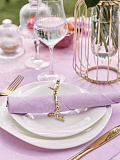 Дорожка столовая Violet, без рисунка, фиолетовый