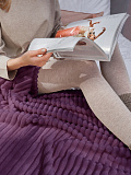 Плед Mellow plum, полосы, фиолетовый