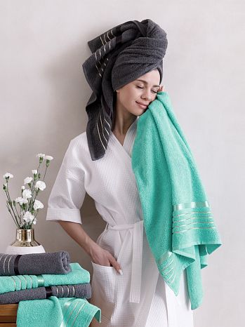 Набор полотенец махровых Fairy softness, без рисунка, мультиколор