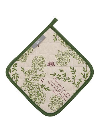 Прихватка Shakespeare, цветы, зеленый