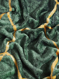 Плед Malachite, ромбы, зеленый