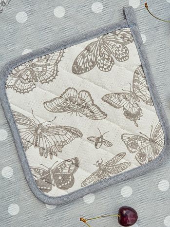 Прихватка Butterflies, бабочки, бежевый