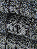 Набор полотенец махровых Grey, без рисунка, серый