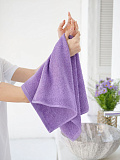Полотенце махровое Lilac pastel, без рисунка, сиреневый