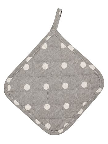 Прихватка Grey polka dot, горох, серый