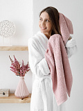 Полотенце махровое Lavender, без рисунка, розовый