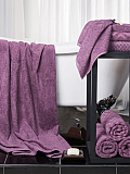 Полотенце махровое Burgundy, без рисунка, винный