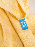 Полотенце махровое Yellow, без рисунка, желтый