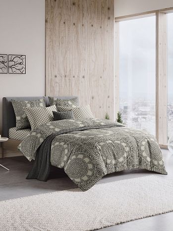 Постельное белье Lucia, перкаль, орнамент, бежевый