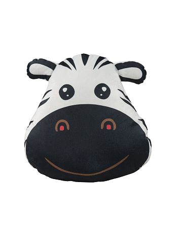 Подушка декоративная Zebra, зебра, белый
