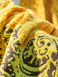 Полотенце махровое Oriental gold, орнамент, желтый