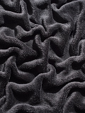 Плед Black, без рисунка, черный