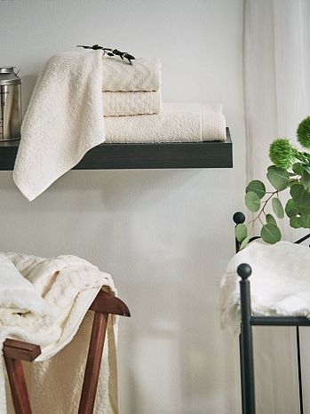 Полотенце махровое Milky, керби, бежевый