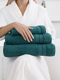 Набор полотенец махровых Sea wave, без рисунка, турмалин