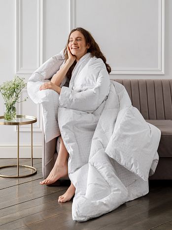 Одеяло Charlotte, камушки, белый