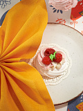 Салфетка сервировочная Orange, без рисунка, оранжевый