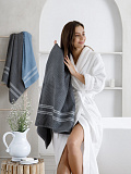 Набор полотенец махровых Grey & blue, без рисунка, мультиколор