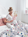 Подушка декоративная Bunny, зайчик, белый
