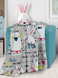 Подушка декоративная Bunny, зайчик, белый