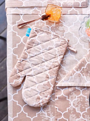 Варежка-прихватка Morocco, орнамент, бежевый