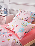 Постельное белье Sweet cats, бязь, кошки, розовый