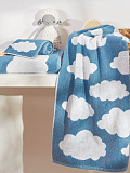 Полотенце махровое Cotton cloud, облачко, голубой